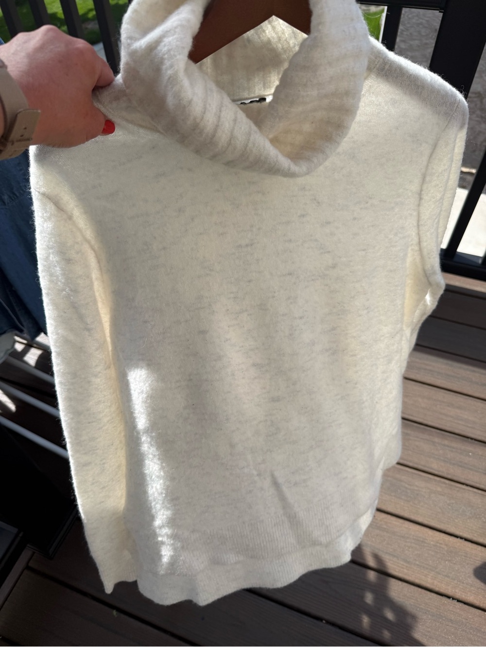 Banana Republic Cream Turtleneck Sweater